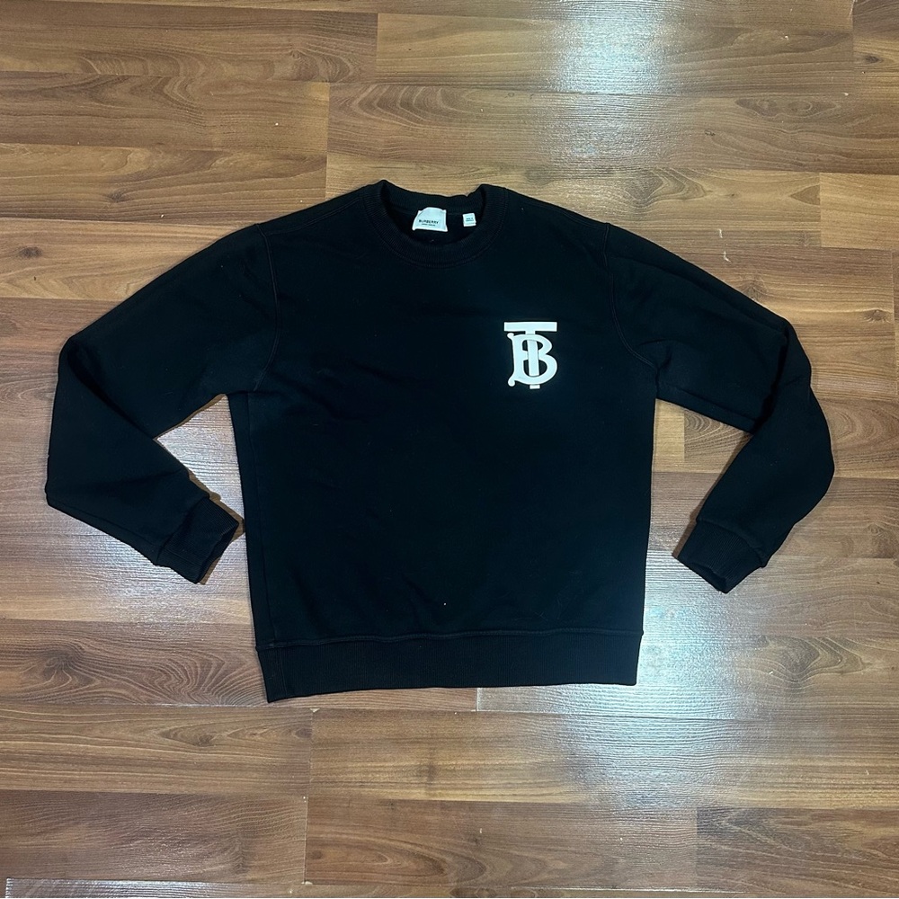 Black Burberry Logo Men's Sweater